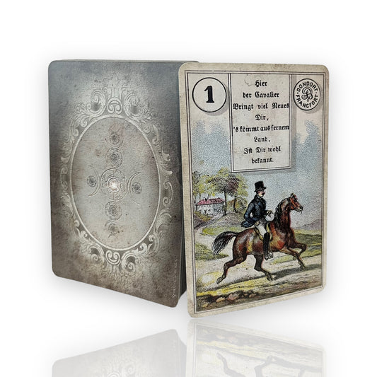 Lenormand cards Dondorf Pompous 80x120 Vintage with verses