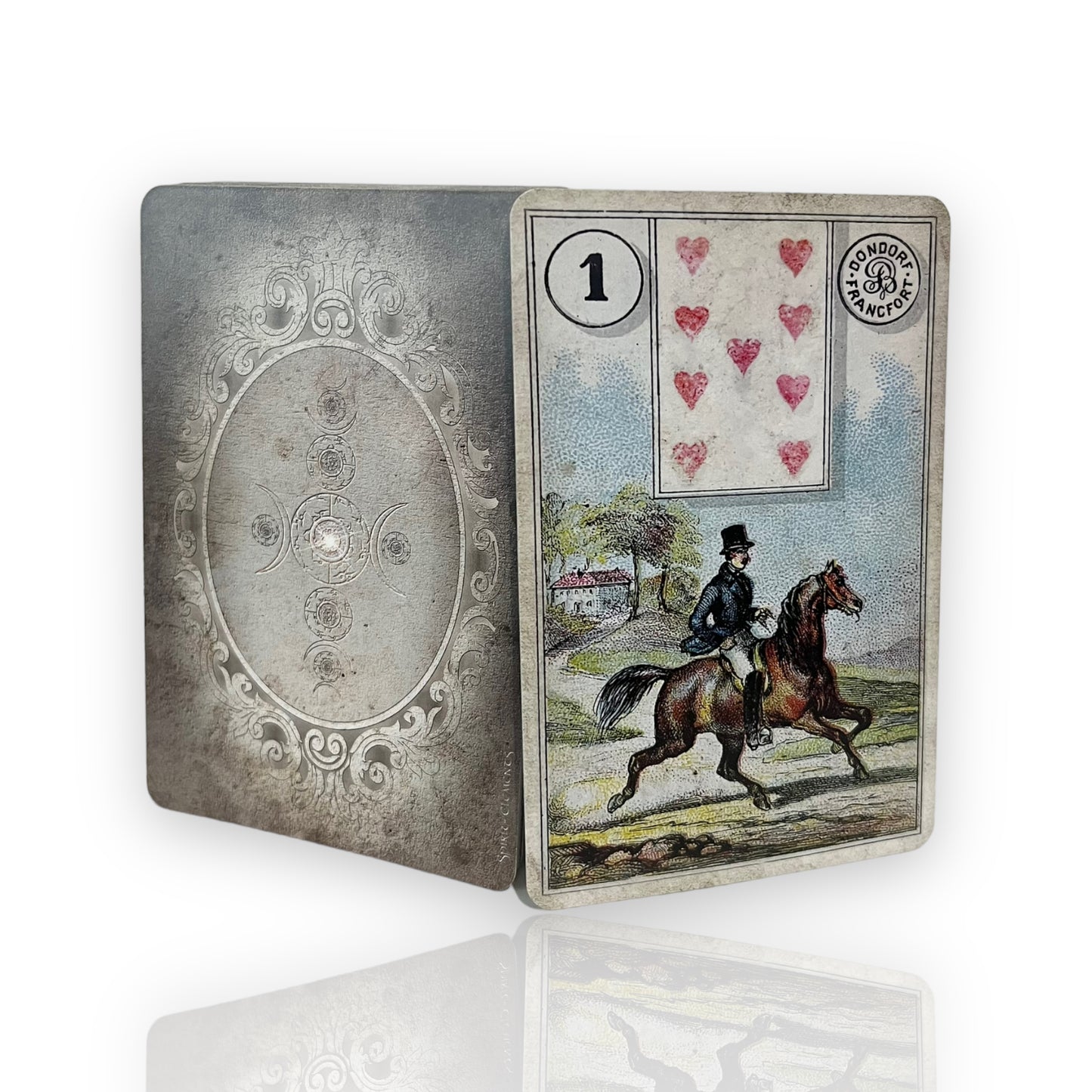Lenormand cards Dondorf Pompous 80x120 Vintage with Skat