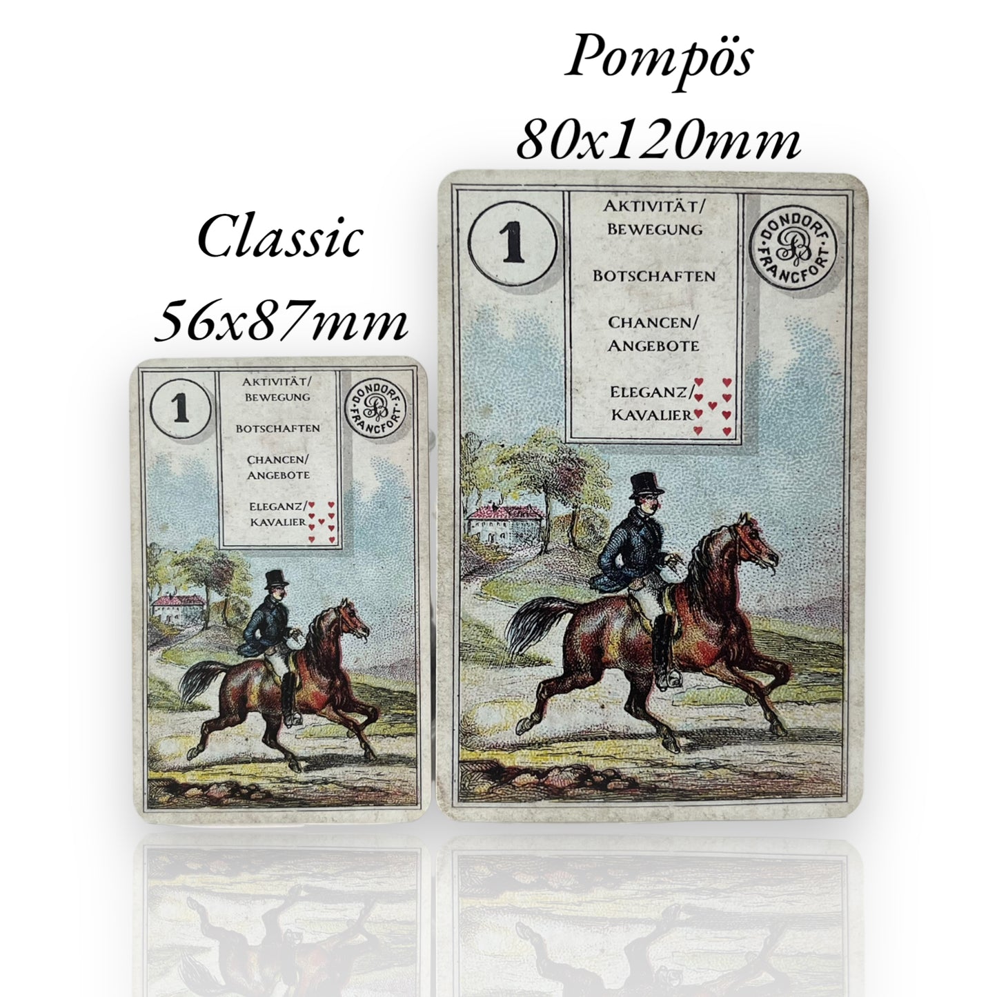 Lenormand cards Dondorf Pompous 80x120 with interpretation