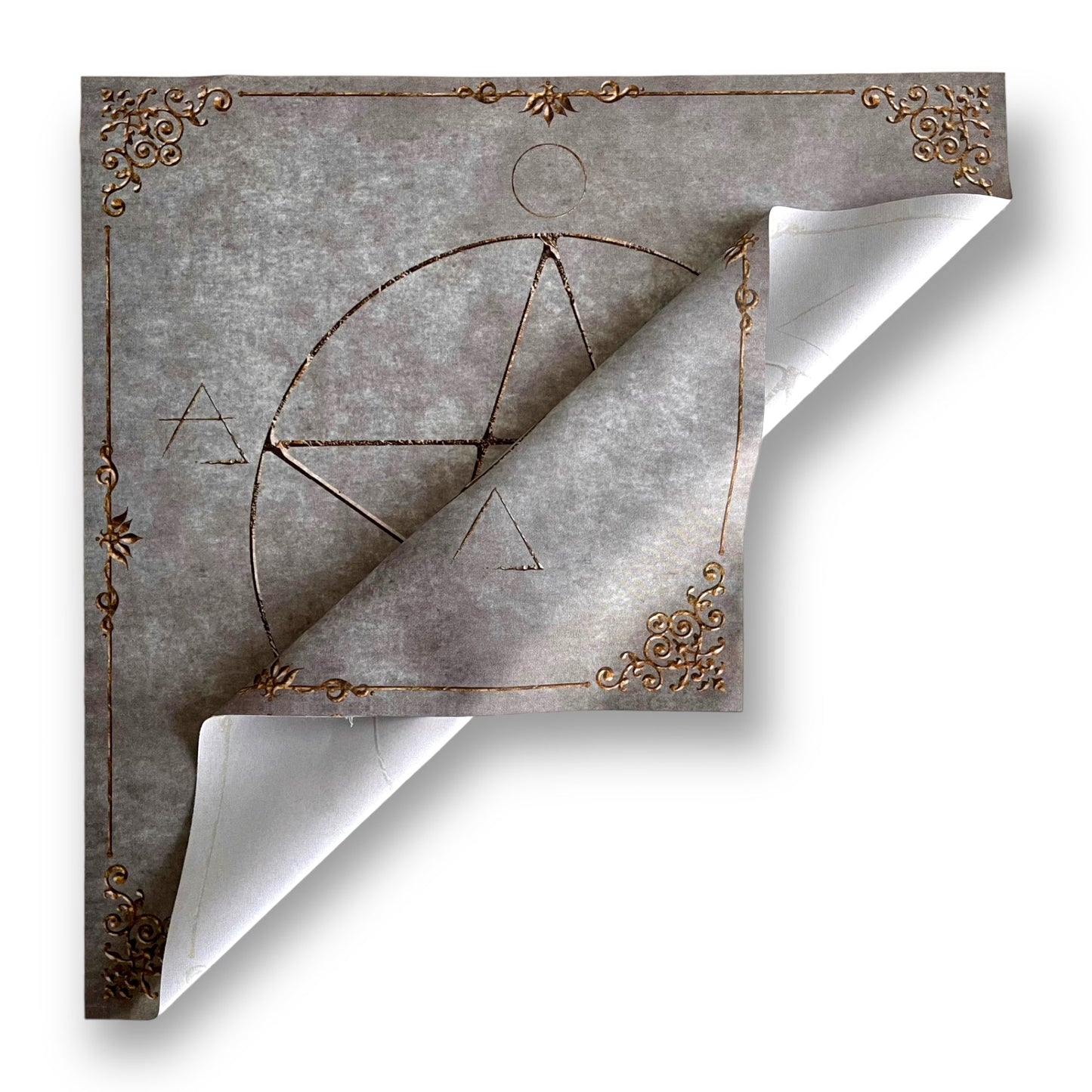 Lenormand & Tarot Cloth / Witch Elements Stone