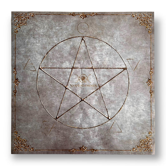 Lenormand & Tarot Tuch / Witch Elements Stone