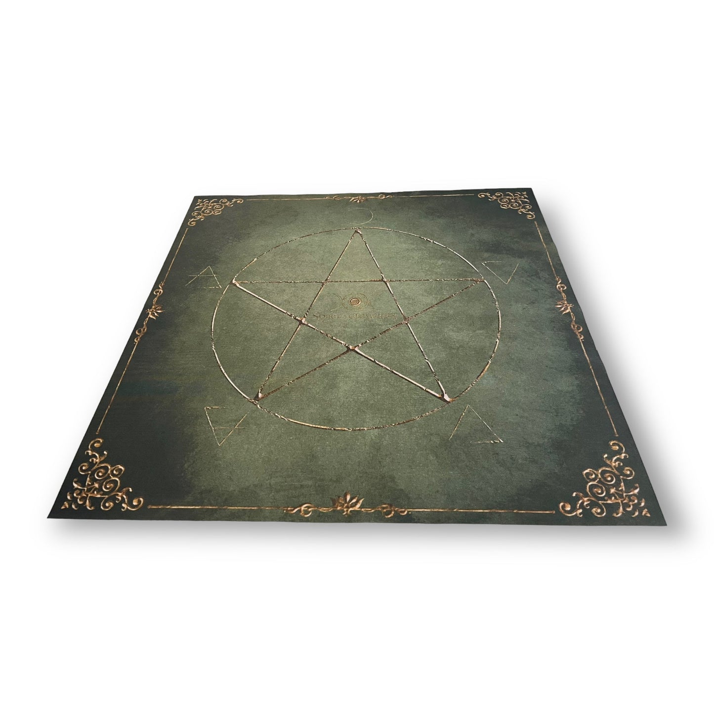 Lenormand & Tarot Cloth / Witch Elements Antique Green