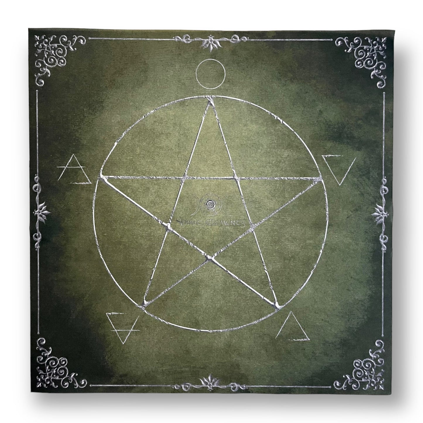 Lenormand & Tarot Cloth / Witch Elements Antique Green