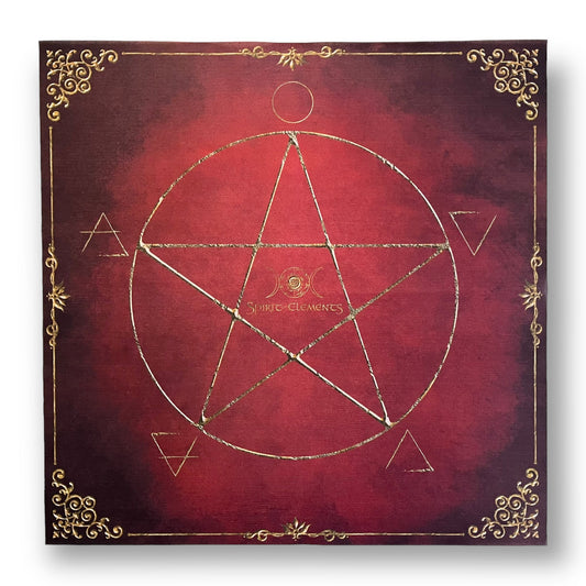 Tarot & Lenormand Tuch / Witch Elements FEUER