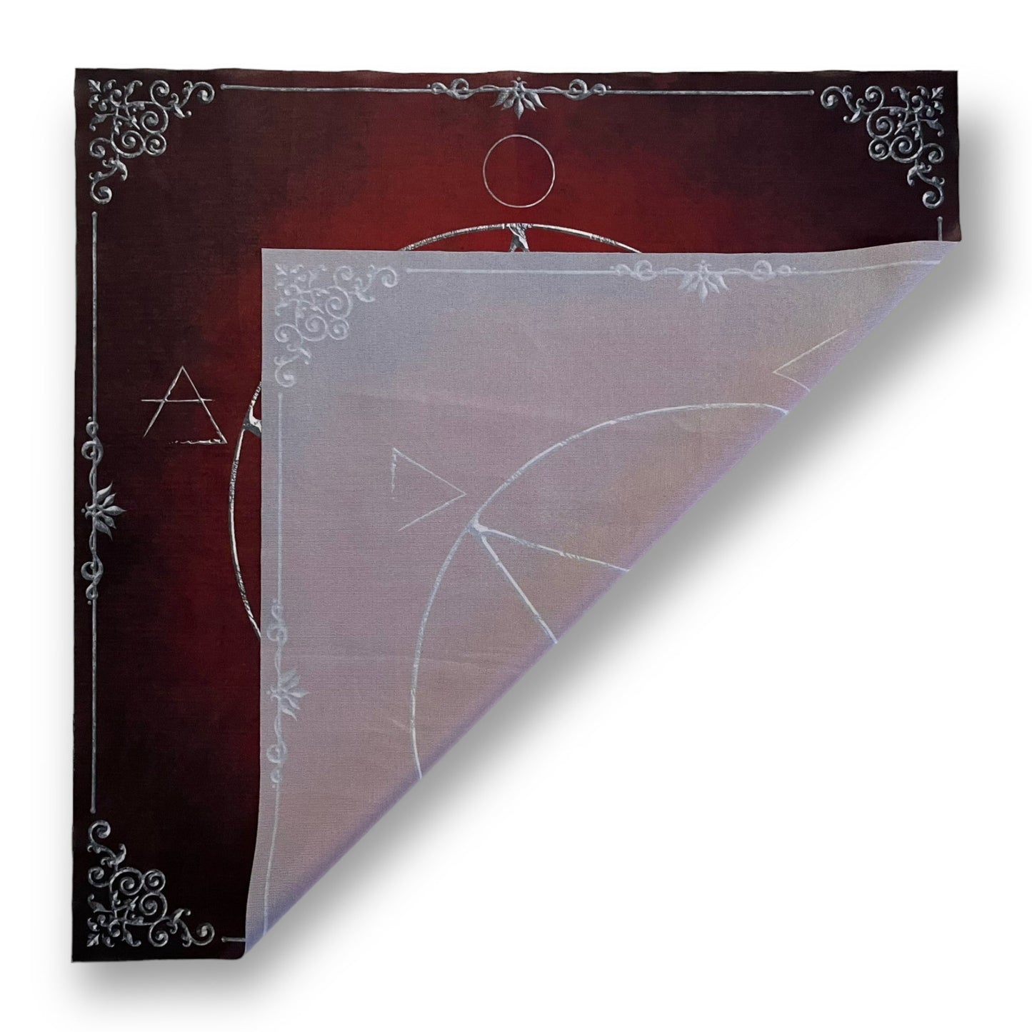 Tissu de Tarot et Lenormand / Éléments de Sorcellerie FEU