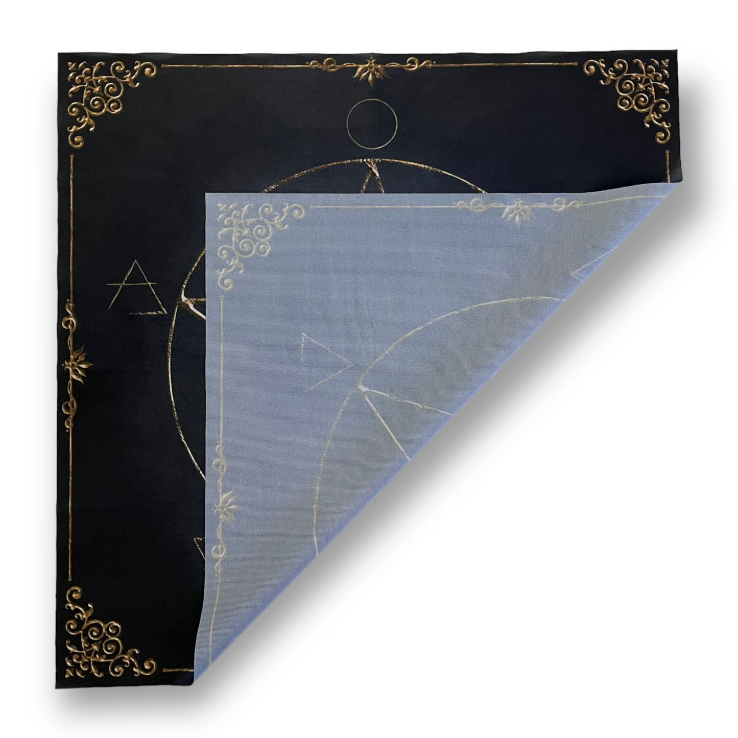 Tarot & Lenormand Tuch / Witch Elements Antique Black