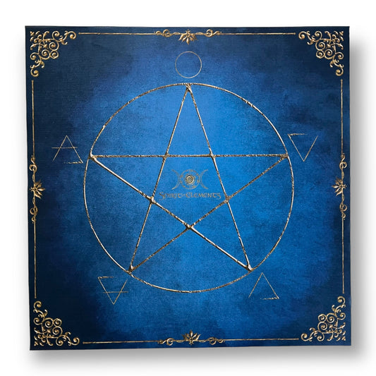 Tarot & Lenormand Tuch / Witch Elements WASSER