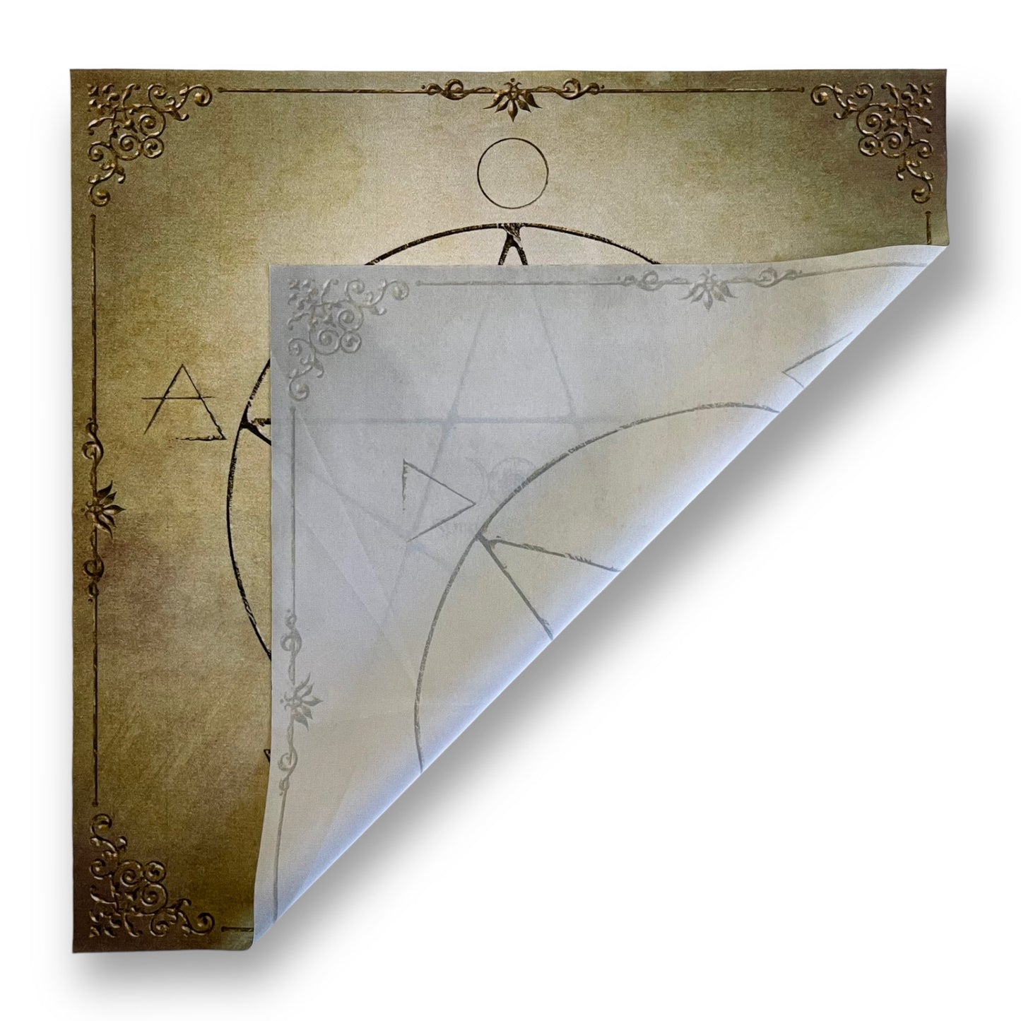 Tarot & Lenormand Tuch / Witch Elements Antique Lemon
