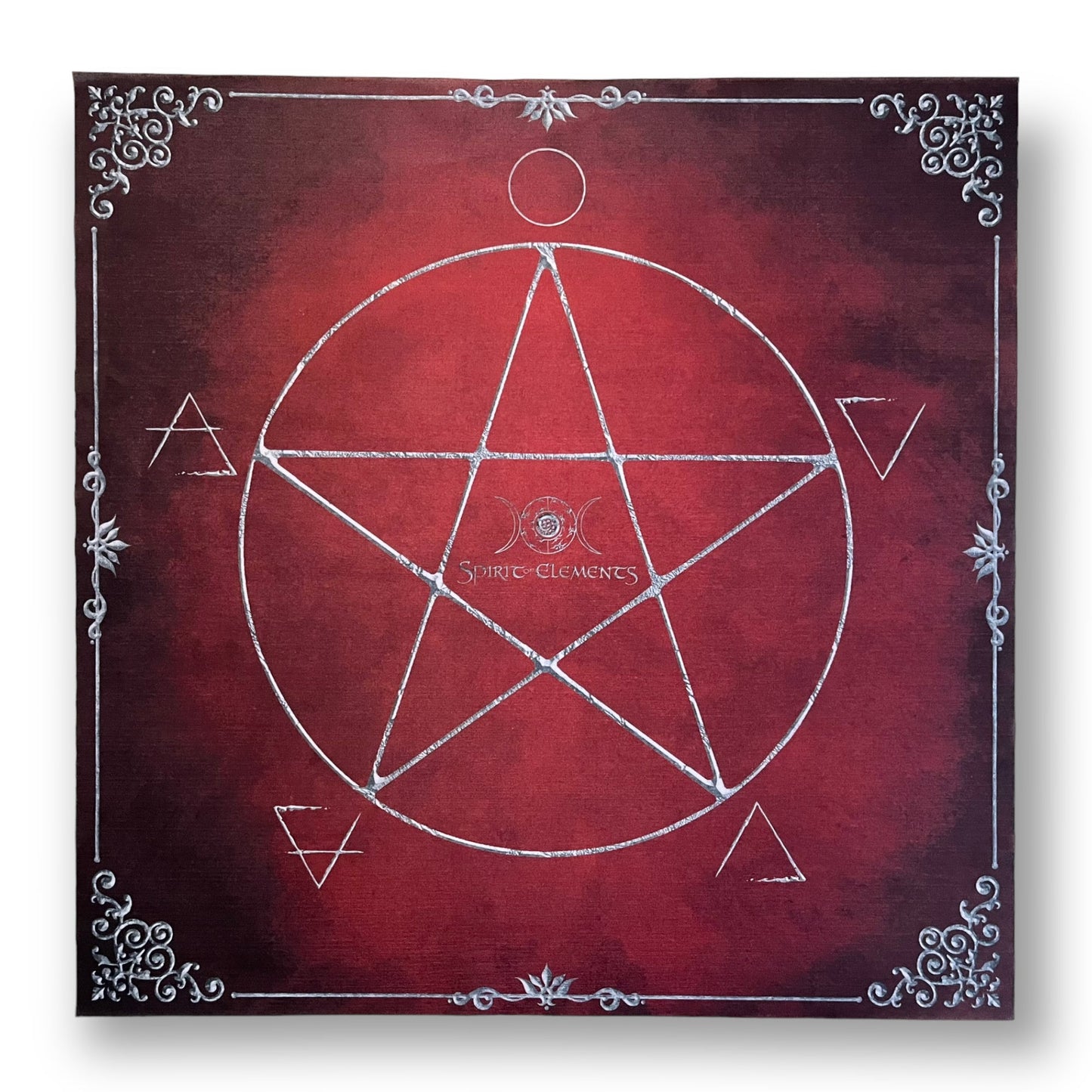 Tissu de Tarot et Lenormand / Éléments de Sorcellerie FEU