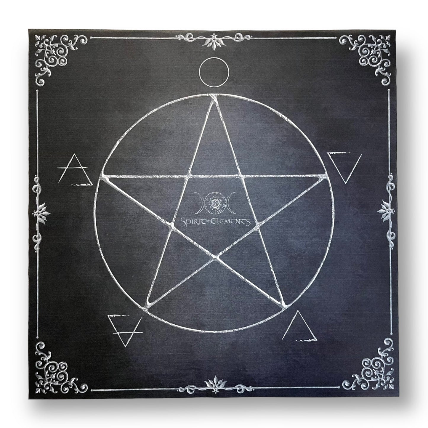 Tarot & Lenormand Tuch / Witch Elements Antique Black