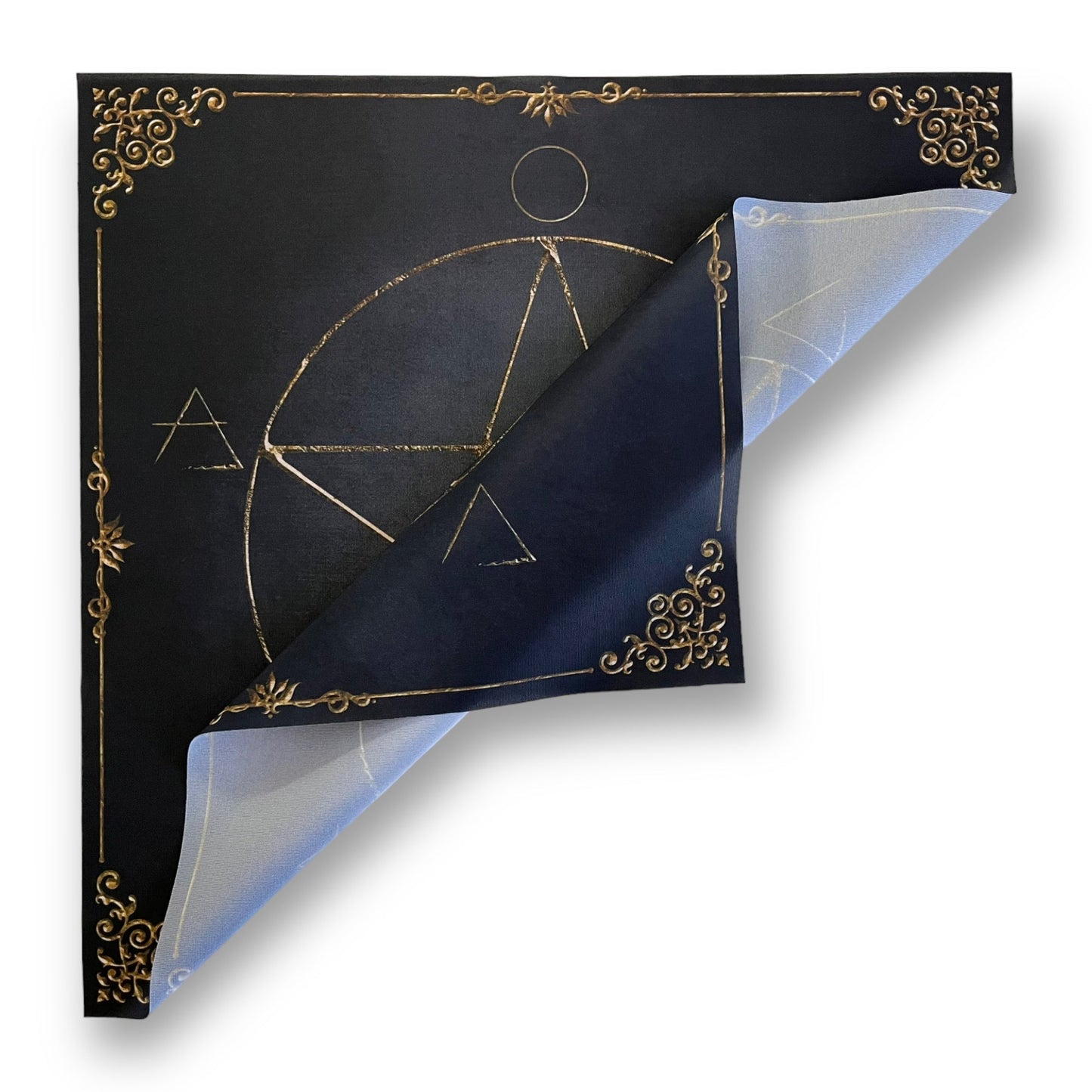 Tarot & Lenormand Tuch / Witch Elements Antique Black