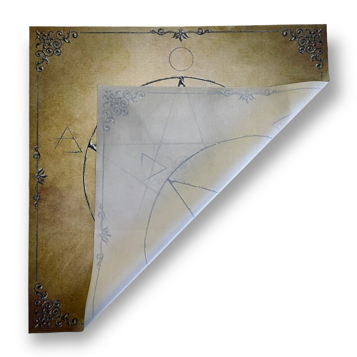 Tarot & Lenormand Tuch / Witch Elements Antique Lemon