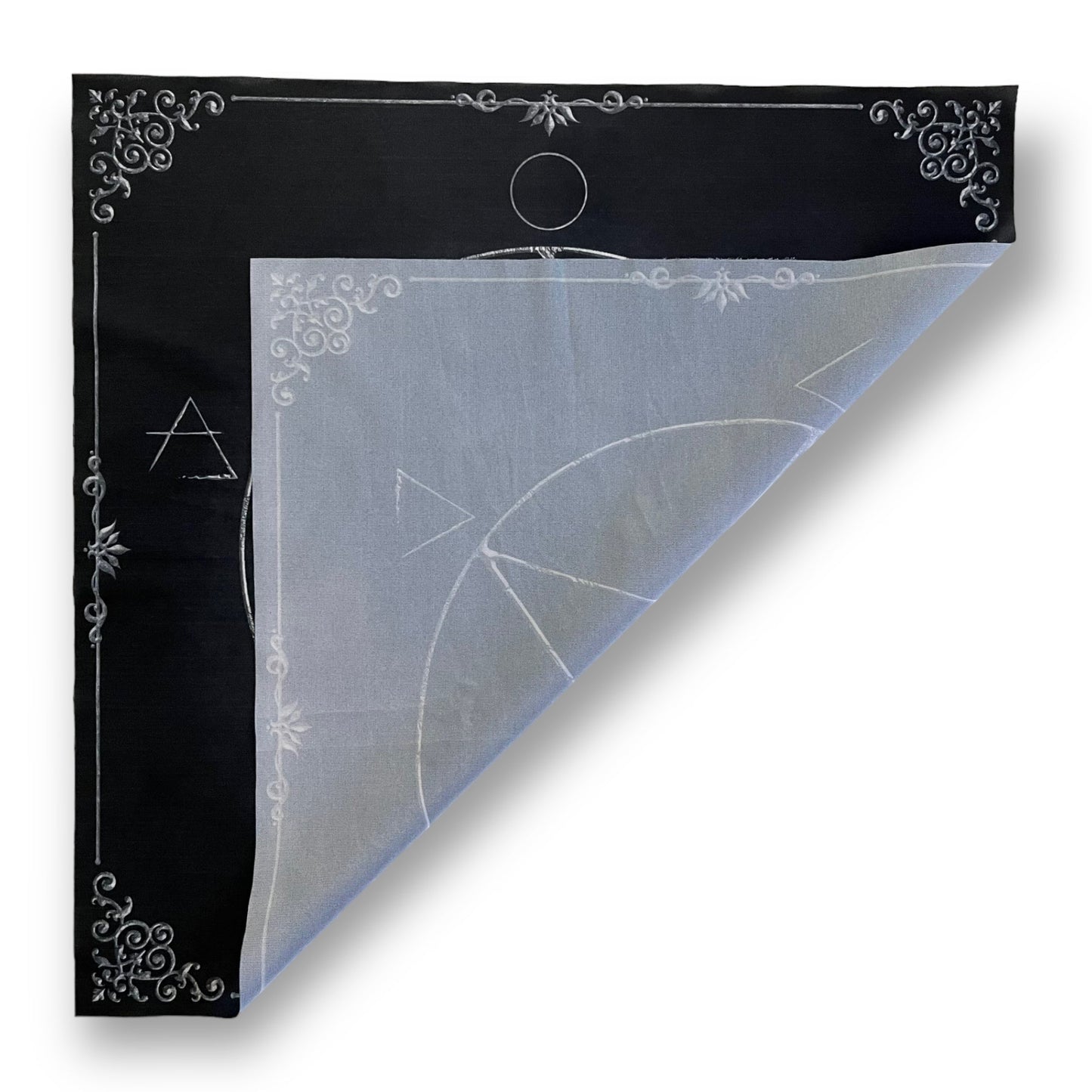 Tarot & Lenormand Tuch / Witch Elements Antique Black
