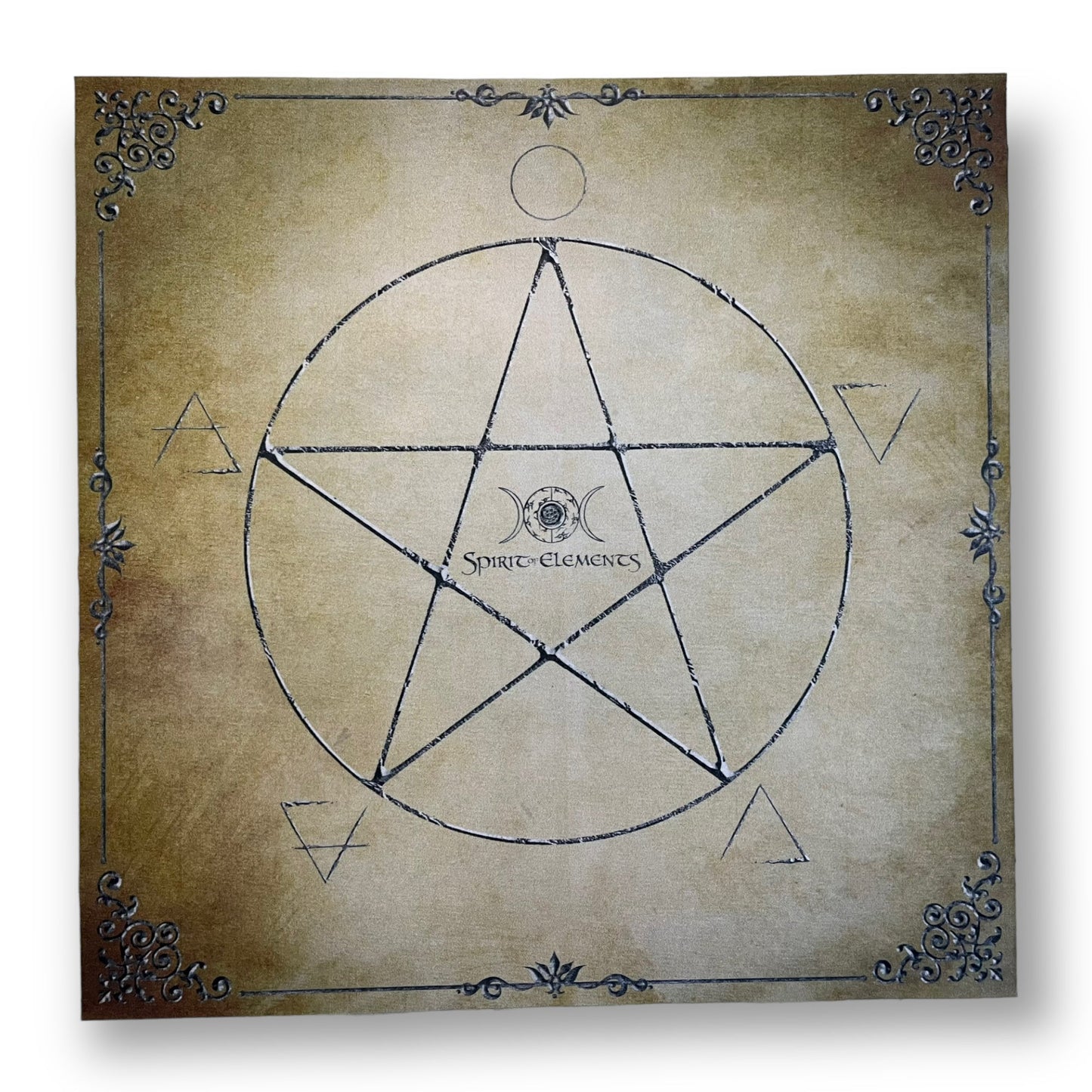 Tarot & Lenormand Tuch / Witch Elements Antique Lemon