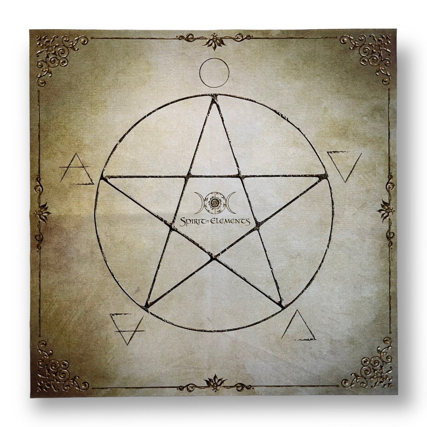 Tarot & Lenormand Tuch / Witch Elements Antique Lemon