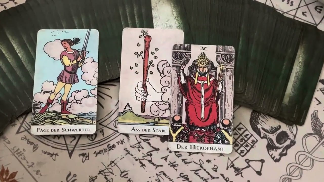 Tarot cards Smith-Waite Old Vintage Borderless – Spirit of Elements 