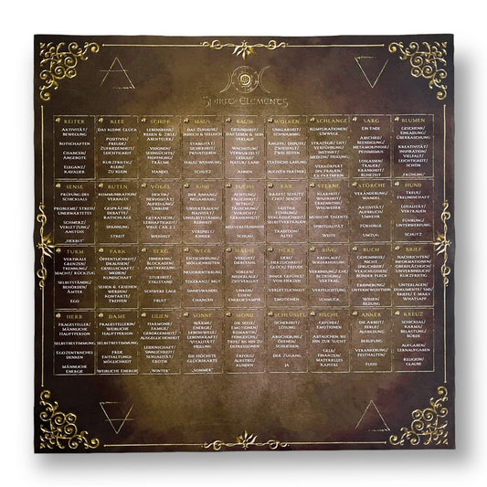 Modèle de maison Lenormand - Éléments de tissu / Marron antique