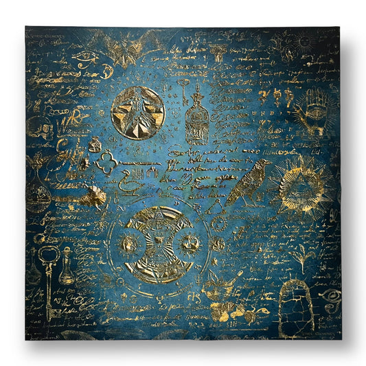Lenormand / Tarot Tuch Alchemy Antique Ocean