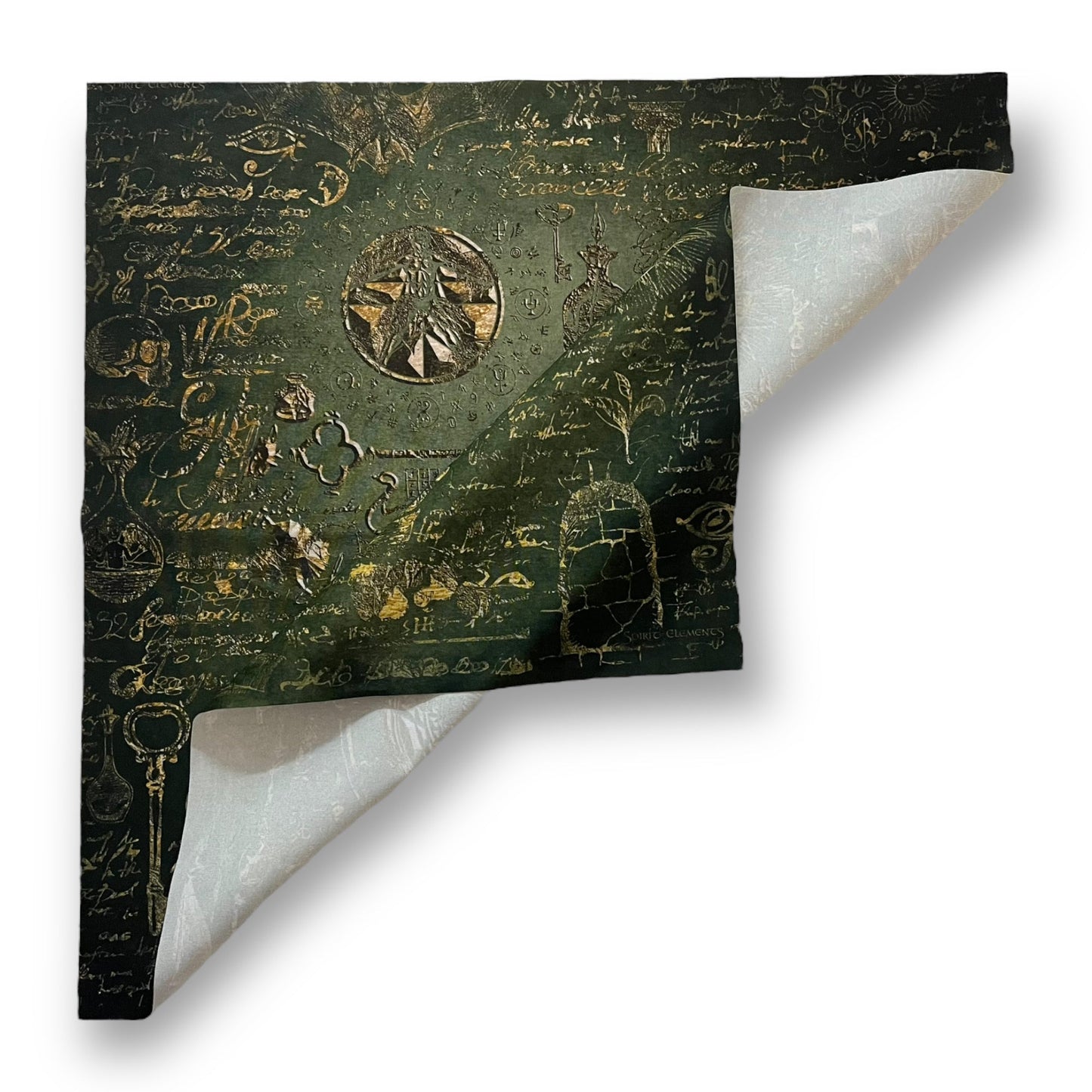 Lenormand / Tarot Cloth Alchemy Antique Green