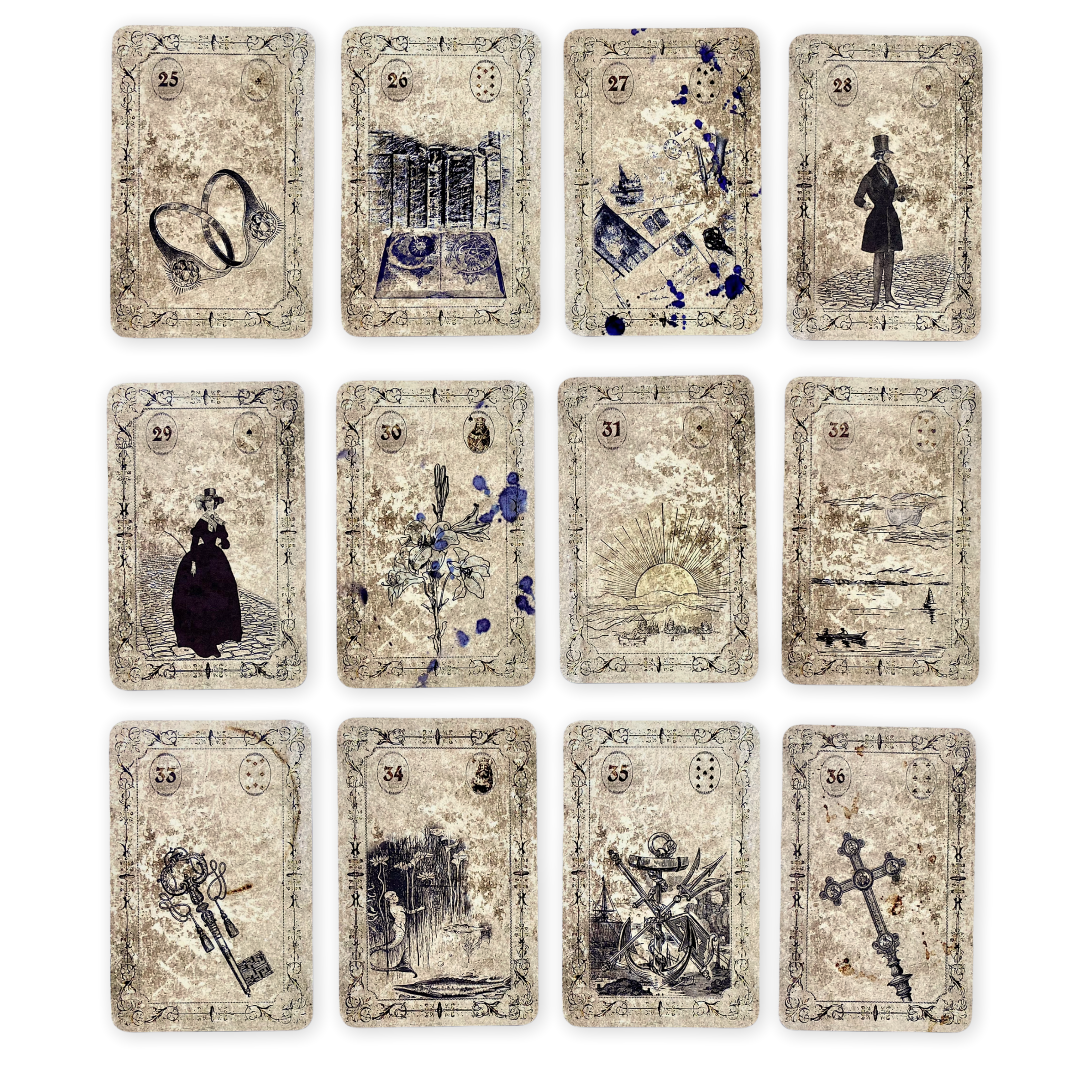 Lenormand cards Spirit of Elements / Old Vintage