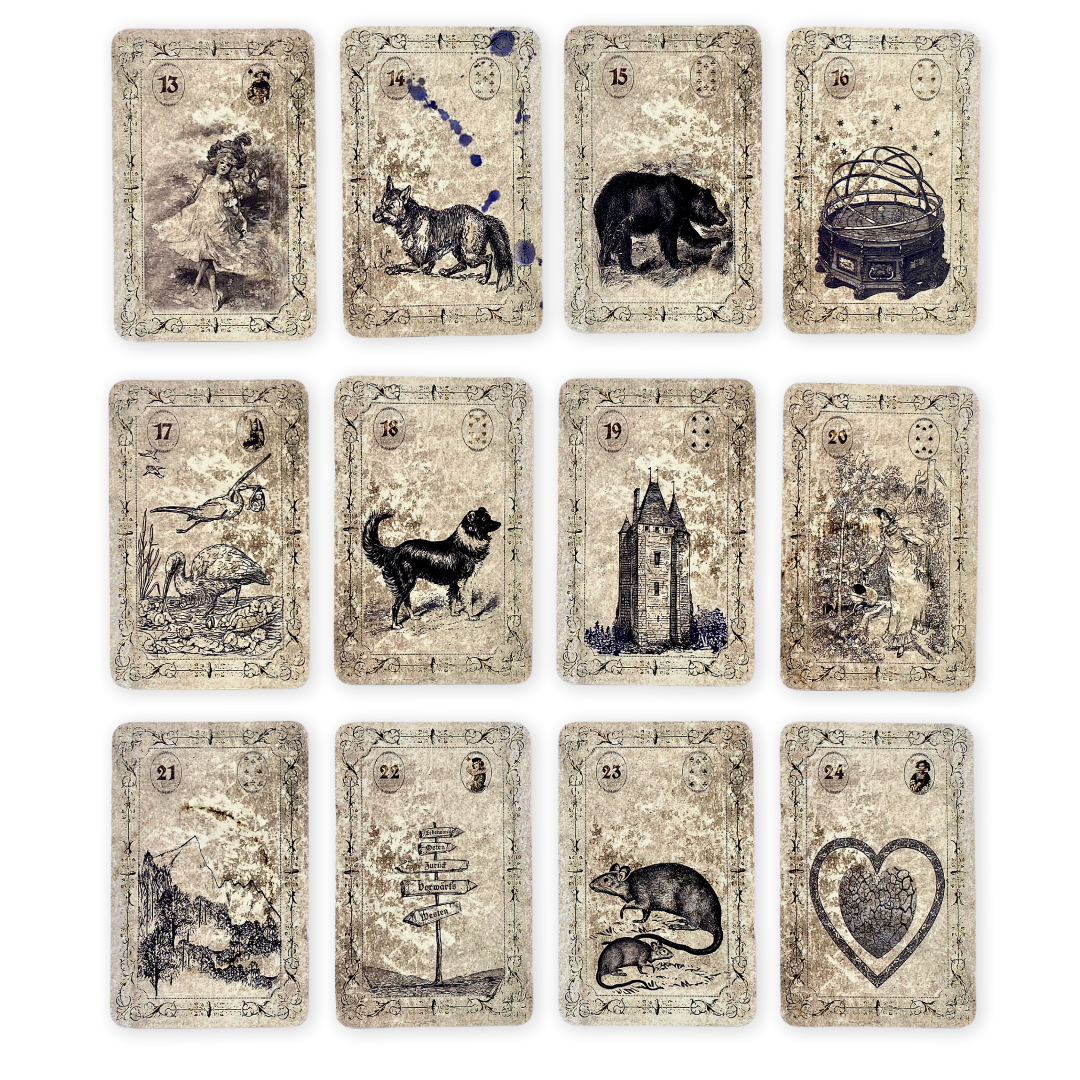 Lenormand cards Spirit of Elements / Old Vintage