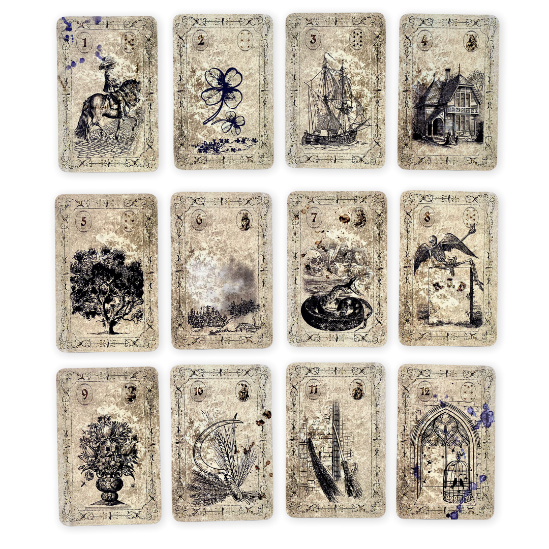 Lenormand cards Spirit of Elements / Old Vintage