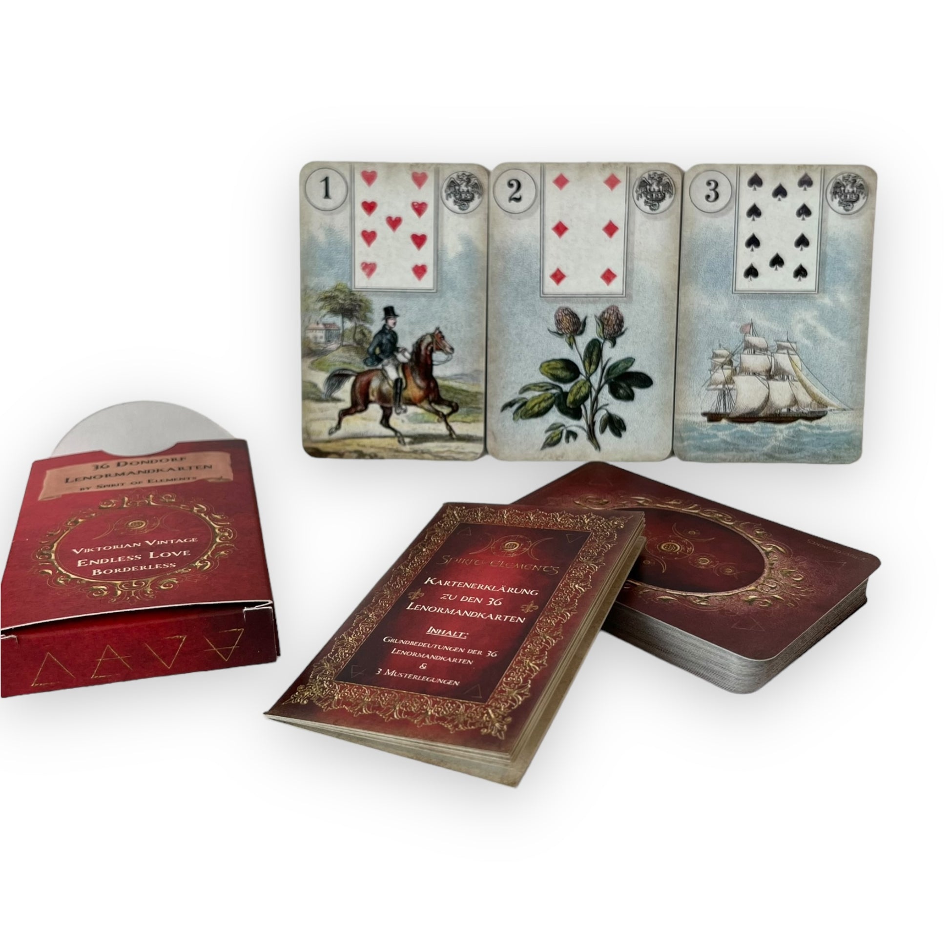 Lenormandkarten Dondorf Endless Love Borderless Viktorian Vintage