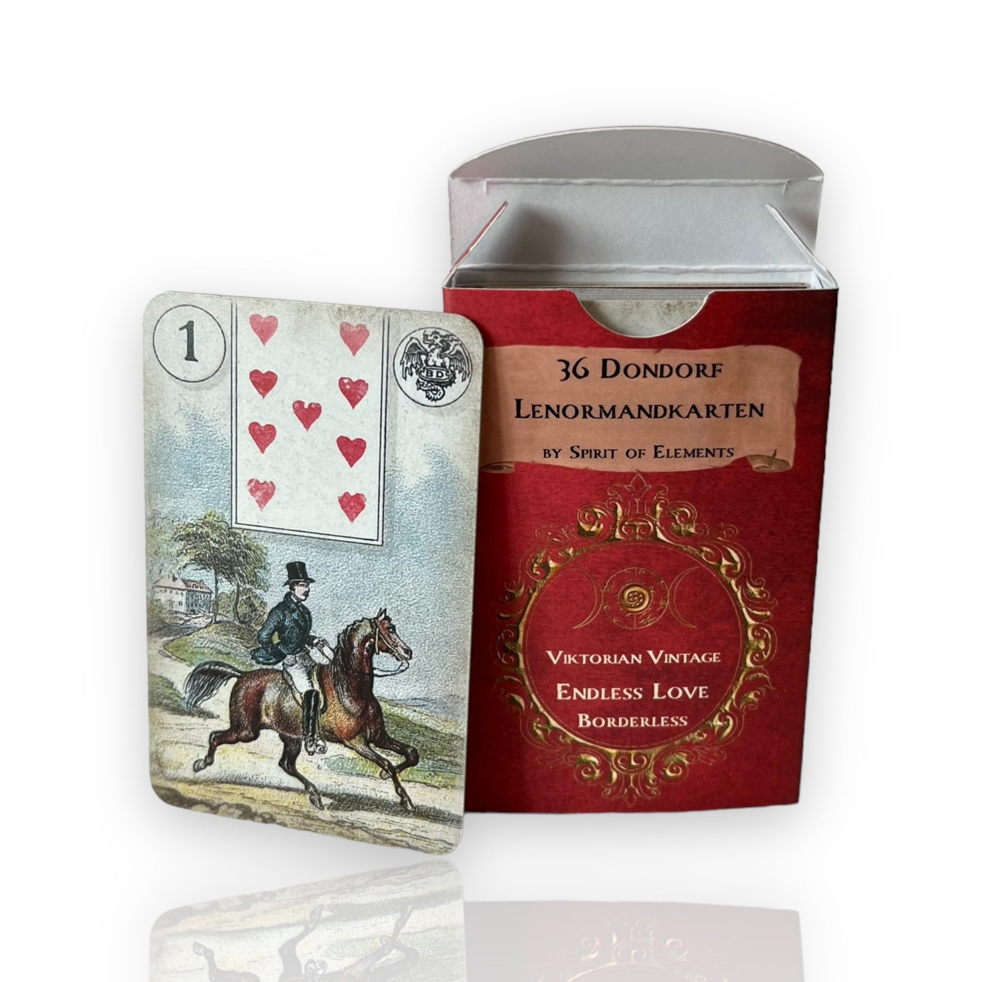 Lenormandkarten Dondorf Endless Love Borderless Viktorian Vintage