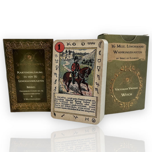 Lenormandkarten Mlle. Lenormand Viktorian Vintage Witch