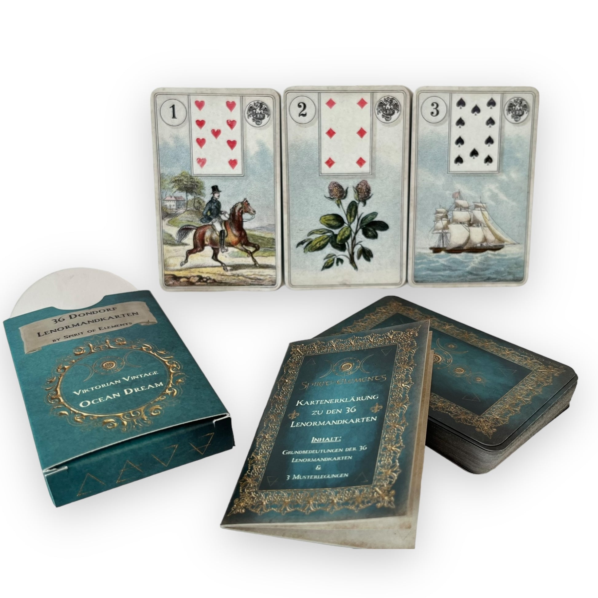Lenormandkarten Dondorf Ocean Dream Viktorian Vintage
