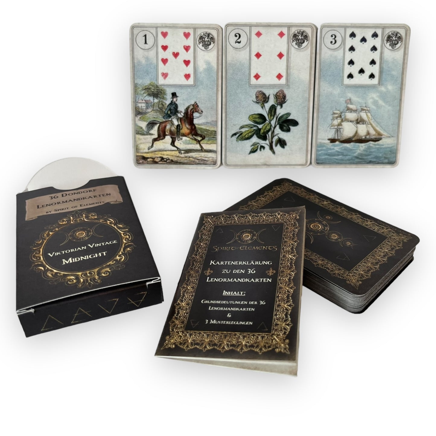 Lenormandkarten Dondorf Midnight Viktorian Vintage