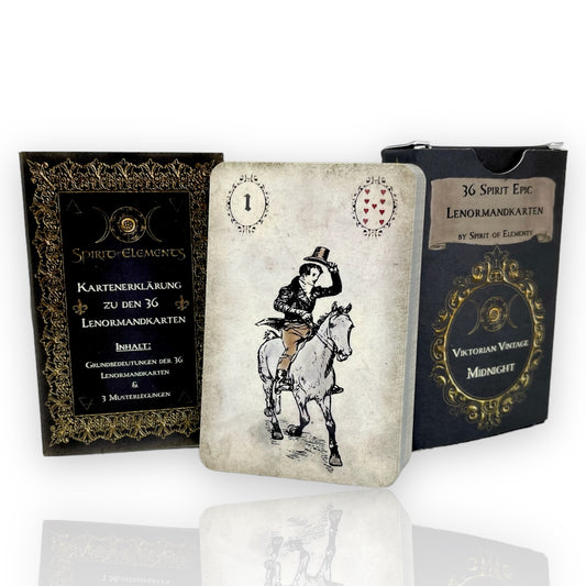 Lenormandkarten Epic Viktorian Vintage Witch Midnight