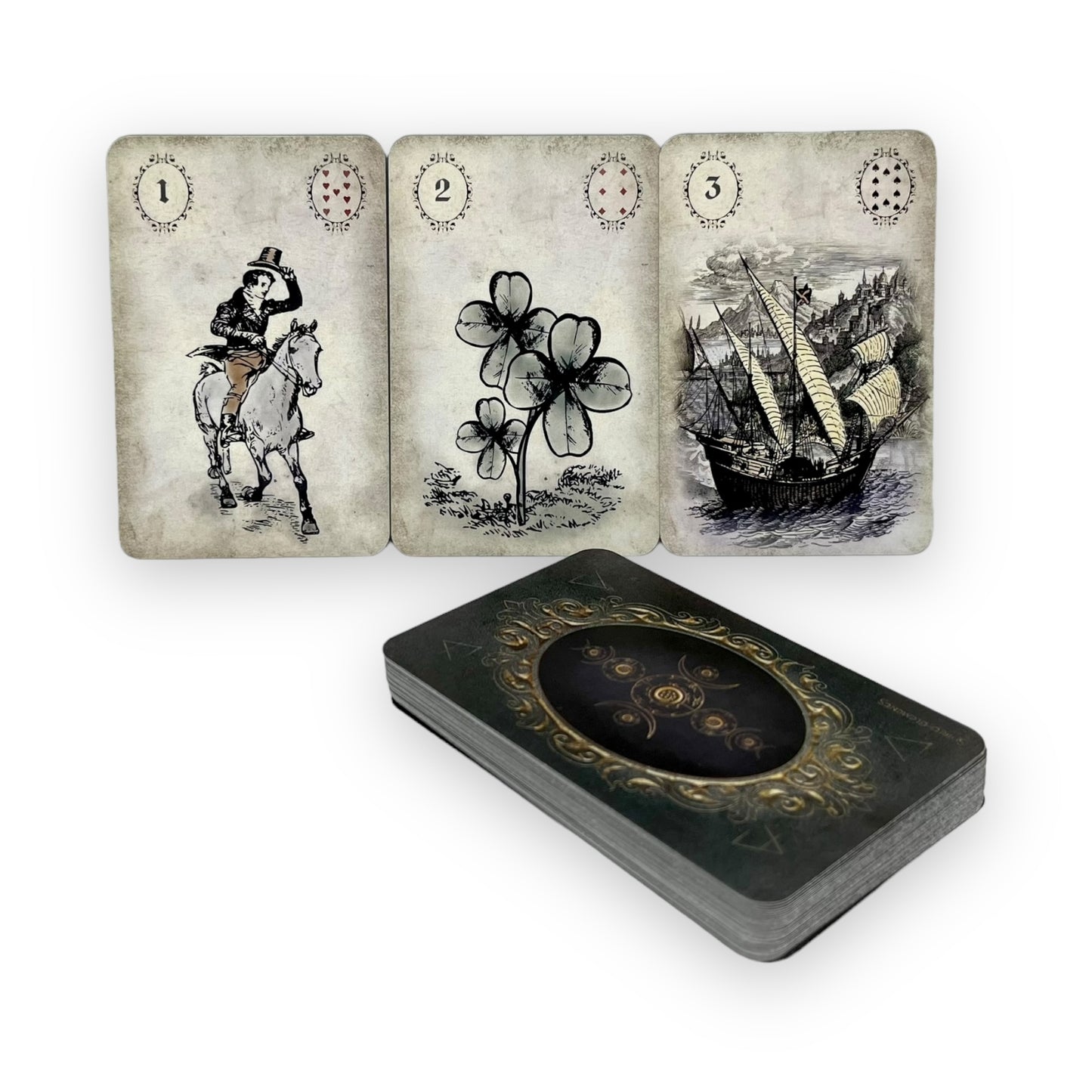 Lenormandkarten Epic Viktorian Vintage Witch Midnight Karten