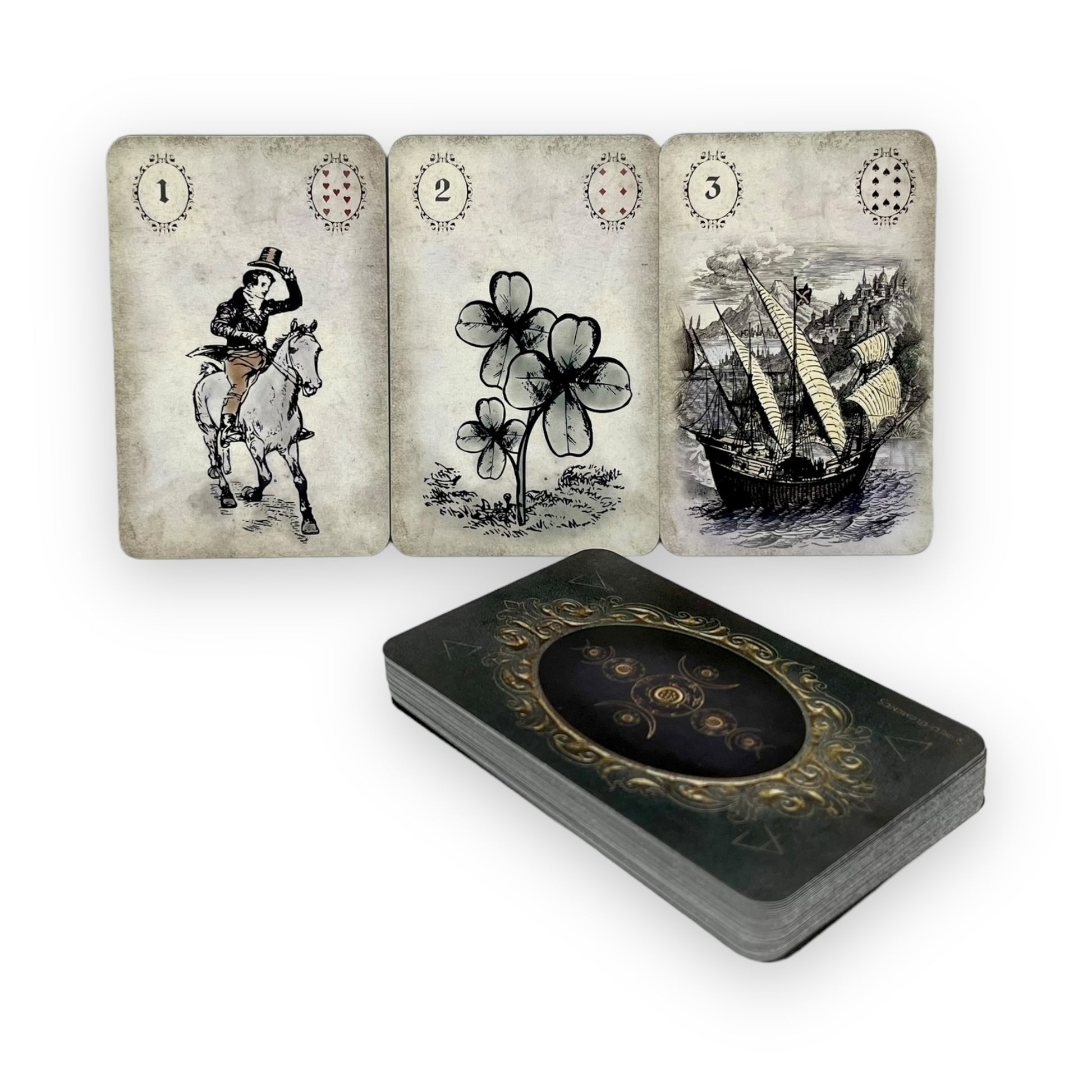 Lenormandkarten Epic Viktorian Vintage Witch Midnight Karten