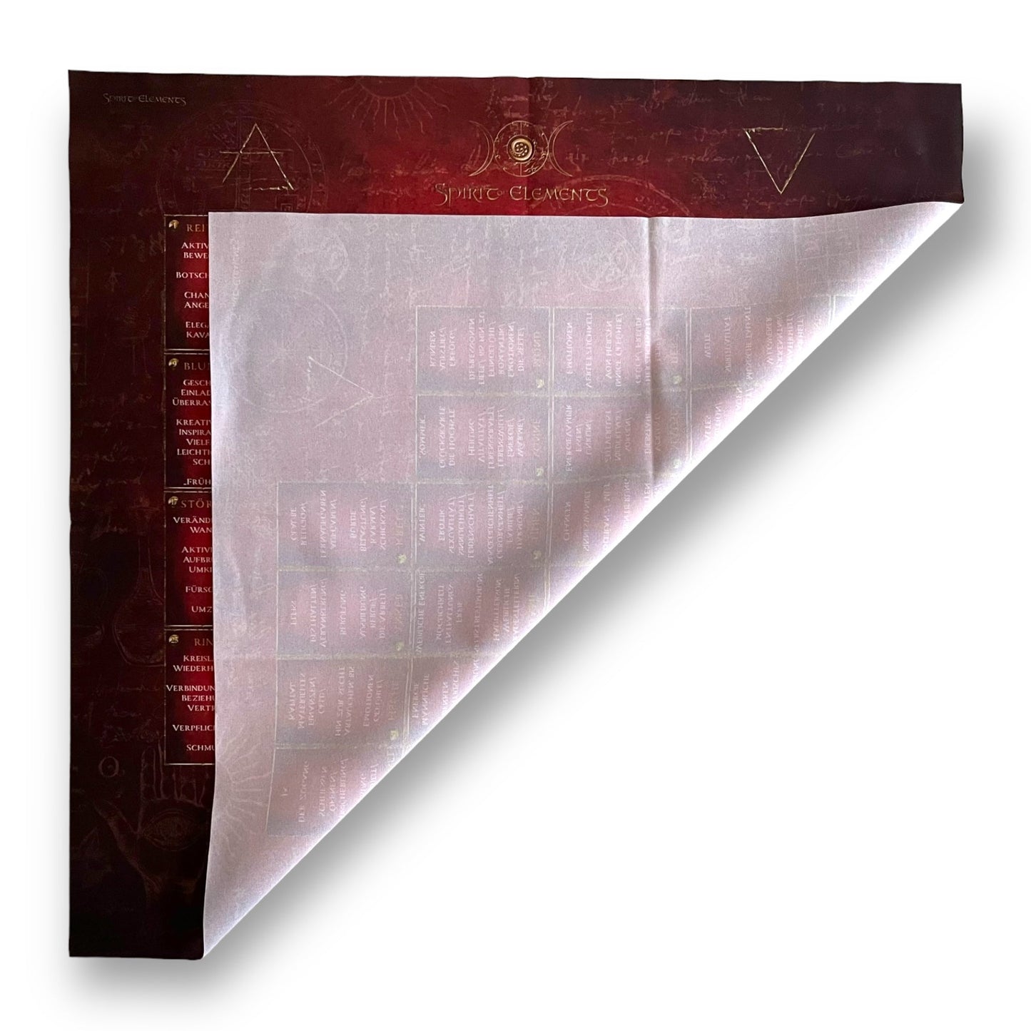 Lenormand House Template Cloth Elements / Red Antique