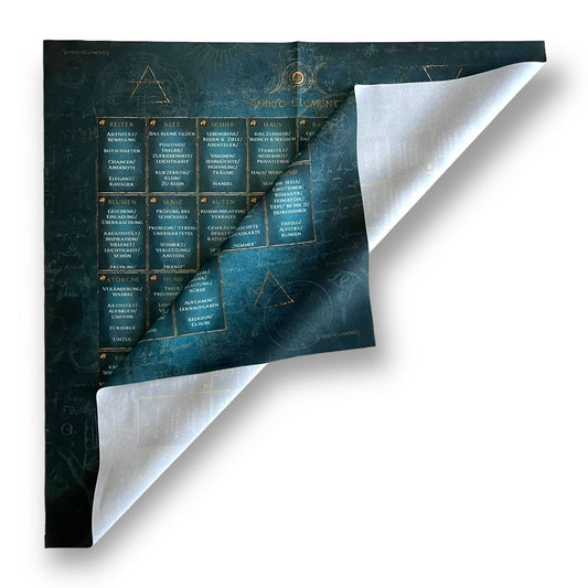 Lenormand Häuserschablone Tuch Elements / Aqua Antique