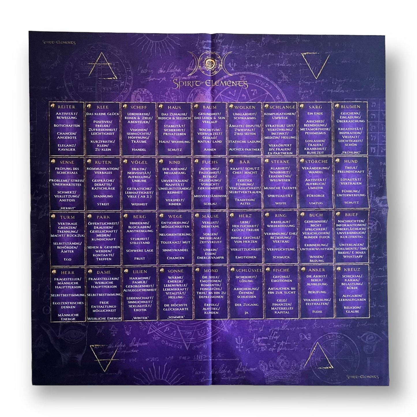 Modèle de maison Lenormand - Éléments de tissu / Violet antique