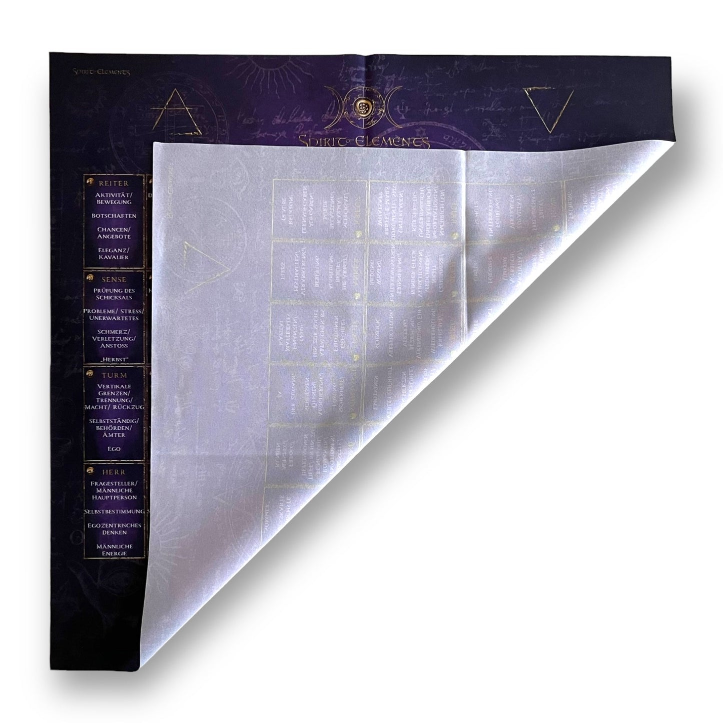 Modèle de maison Lenormand - Éléments de tissu / Violet antique