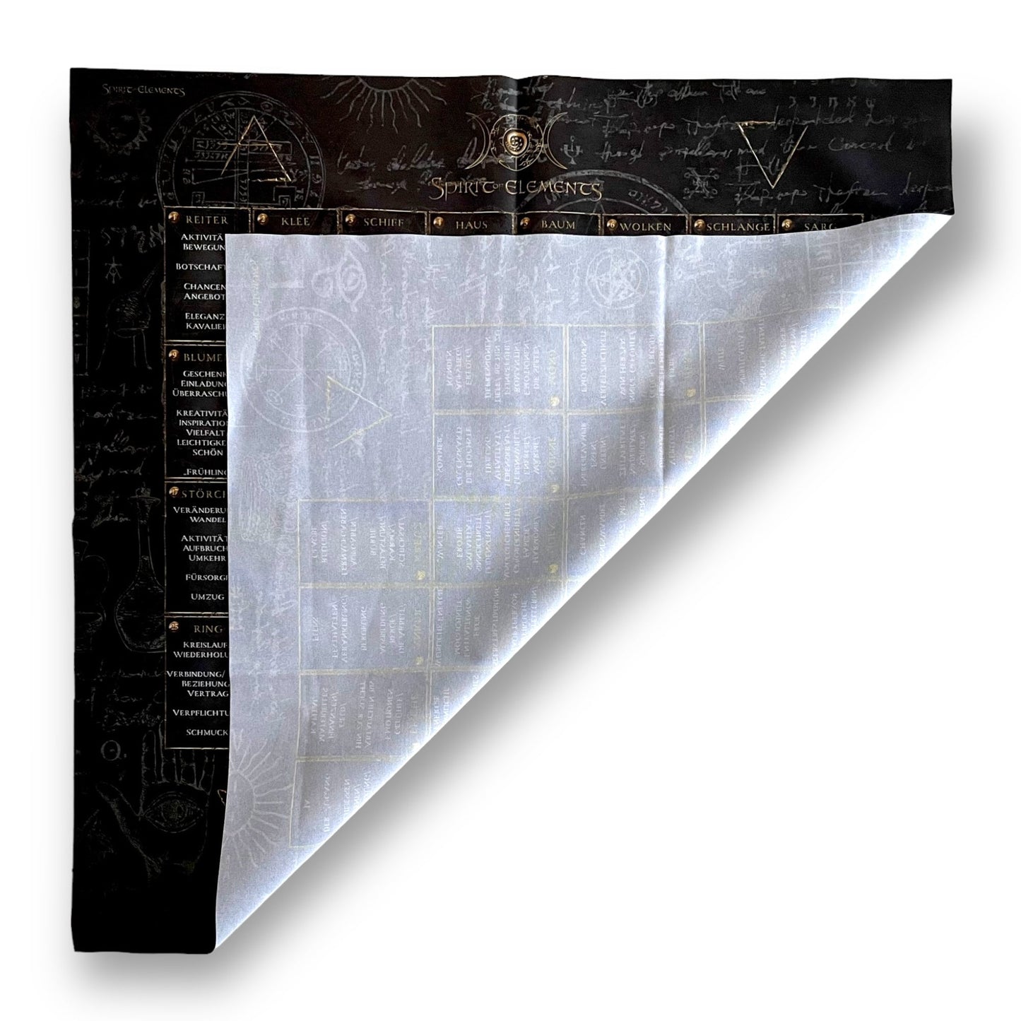 Modèle de maison Lenormand - Éléments de tissu / Noir antique