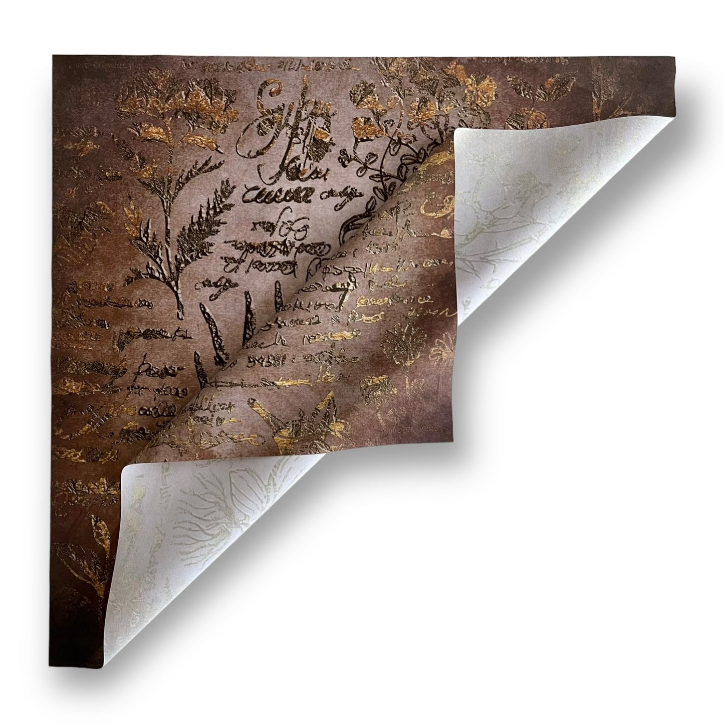 Lenormand / Tarot Cloth Herbal Witch Beige-Brown