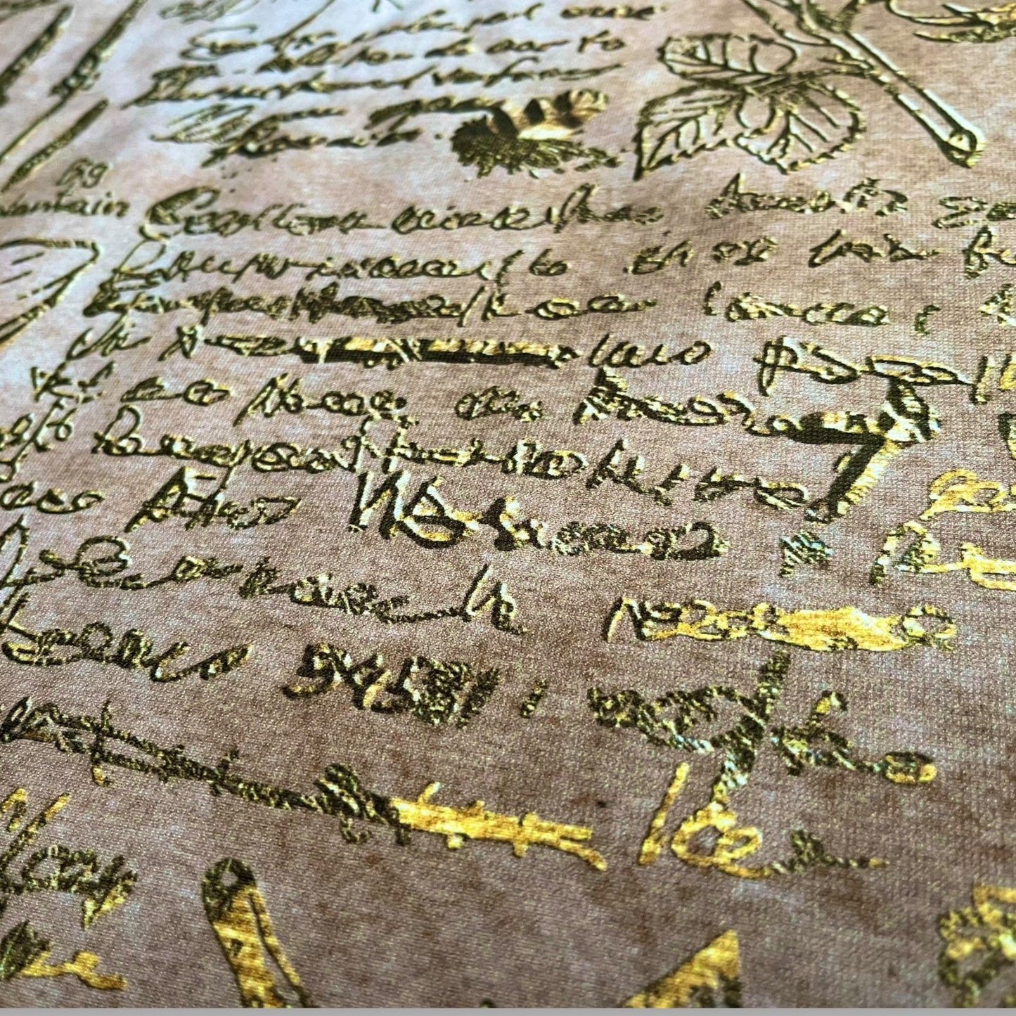 Lenormand / Tarot Cloth Herbal Witch Beige-Brown