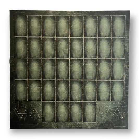 Lenormand Schablone Tuch Elements 52x52 cm/ Green Antique