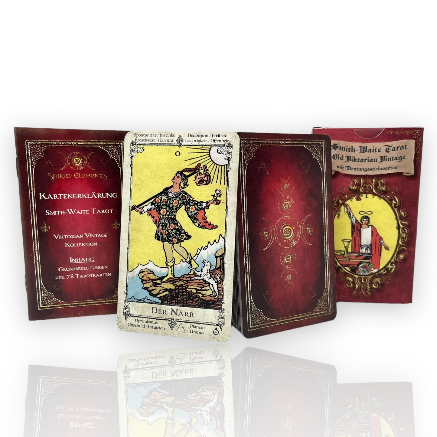 Tarot cards Smith-Waite - Old Victorian Vintage including keywords