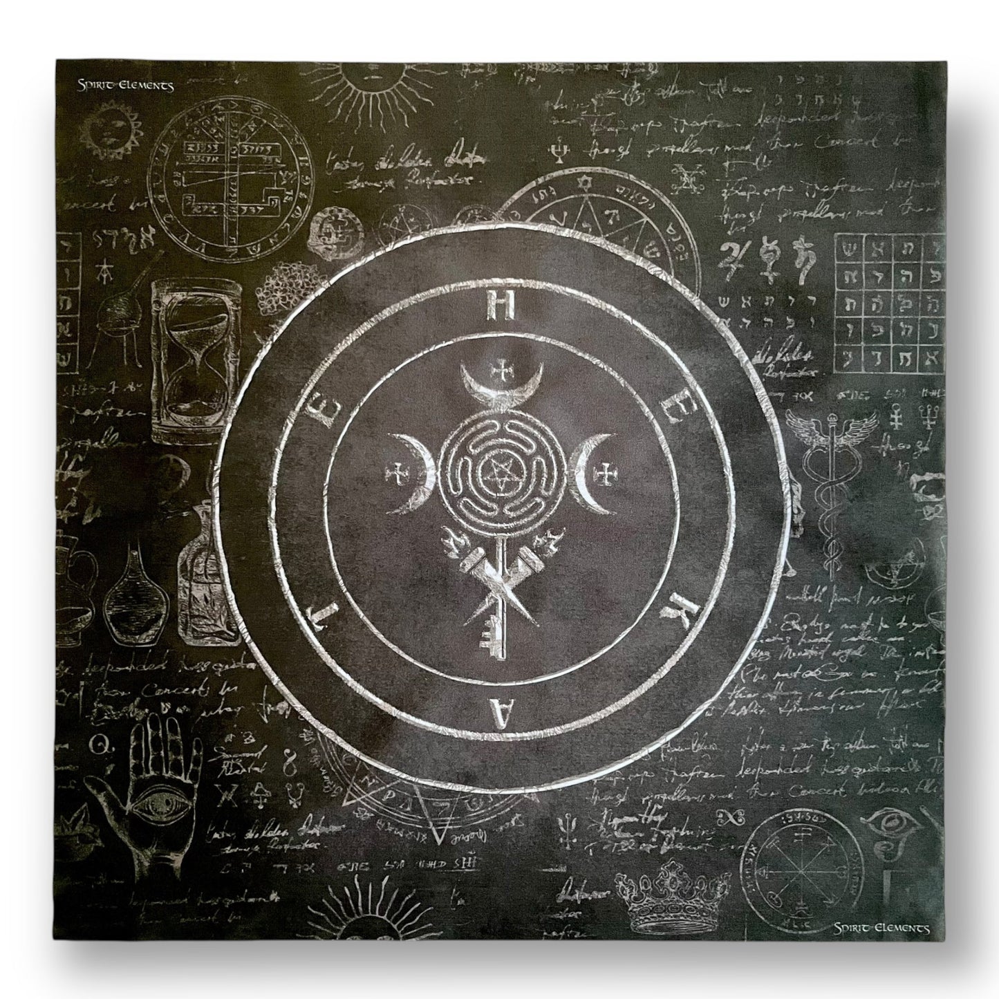 Altartuch / Tarottuch Hekate Schwarz