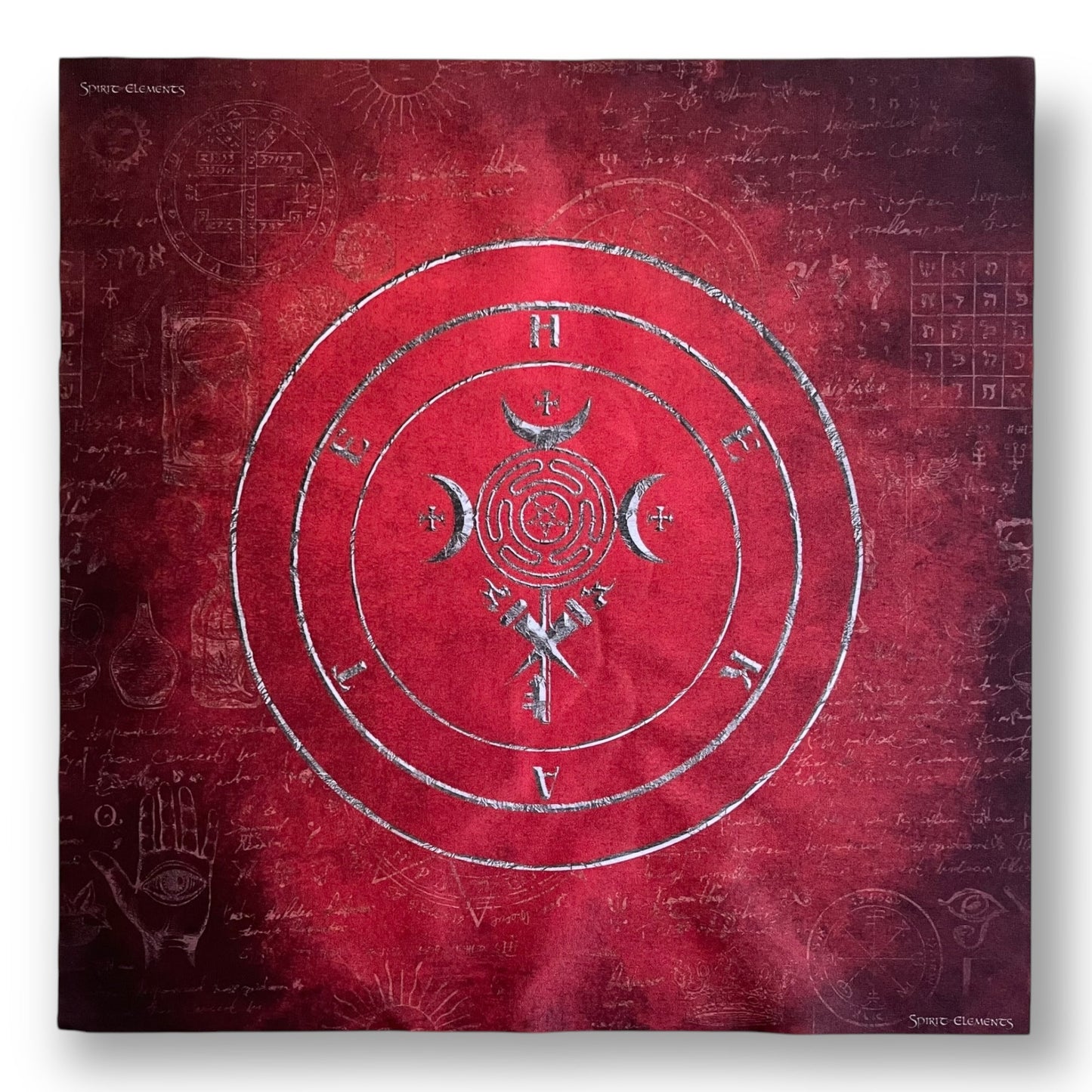 Altartuch / Tarottuch Hekate Rot