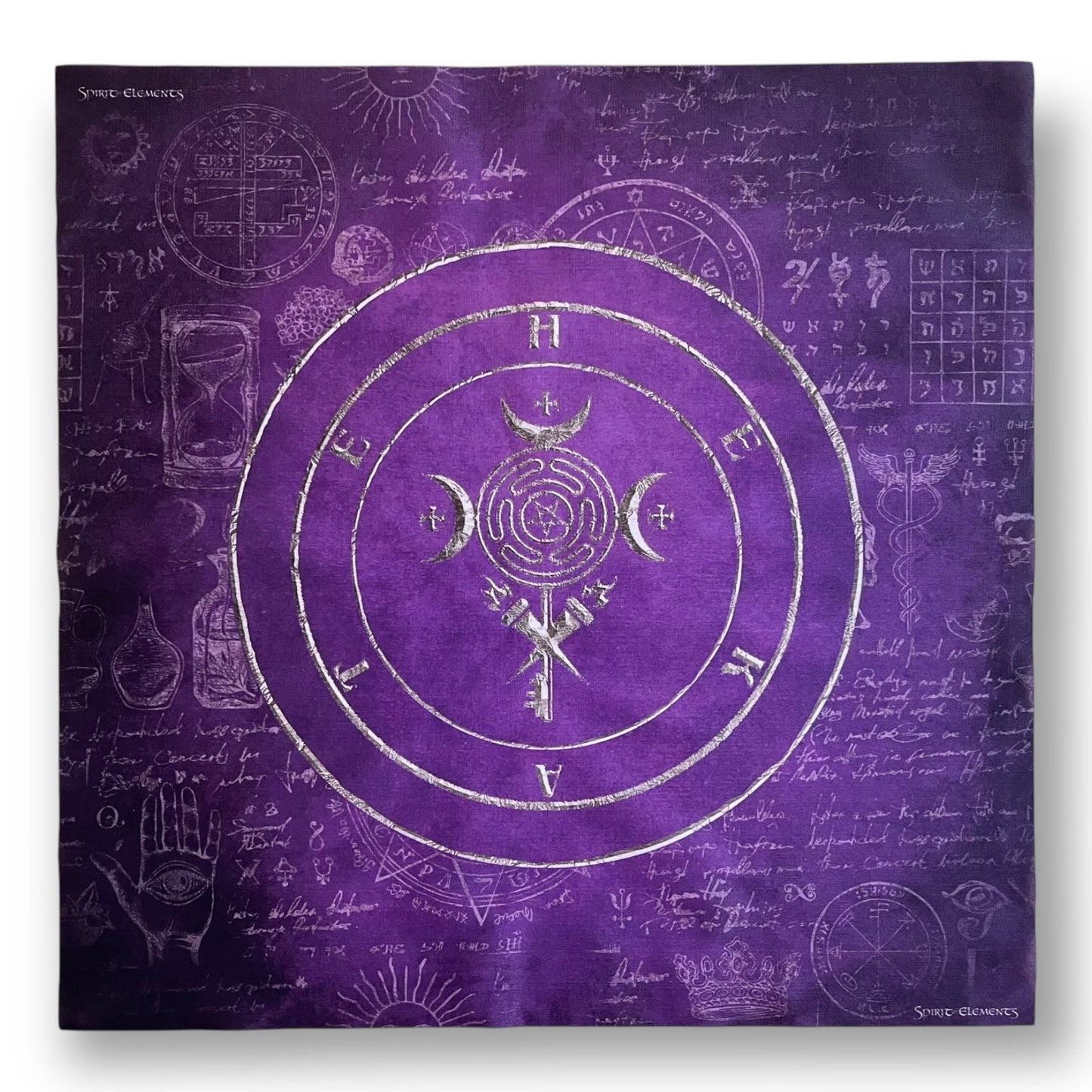 Altar cloth / tarot cloth Hecate Violet