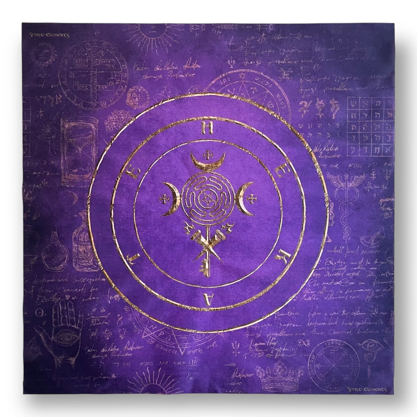 Altar cloth / tarot cloth Hecate Violet