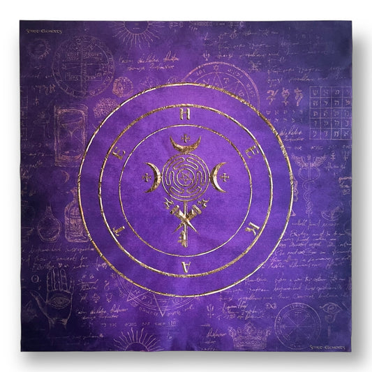 Altar cloth / tarot cloth Hecate Violet