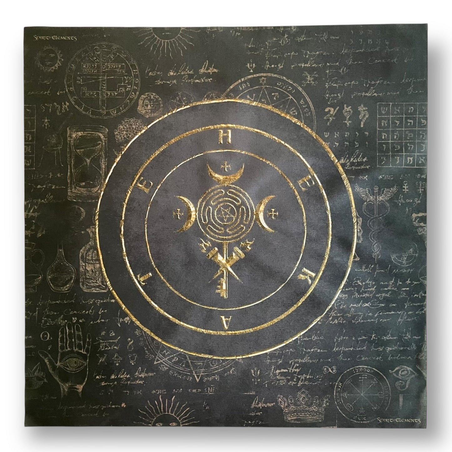 Altartuch / Tarottuch Hekate Schwarz