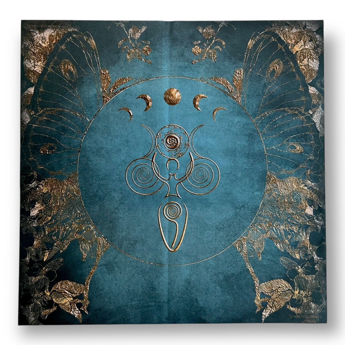 Tissu de Tarot Lenormand / Terre Mère Féerique